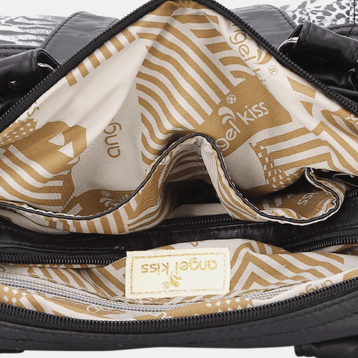 Women Waterproof Animal Pattern Handbag Crossbody Bag - MRSLM