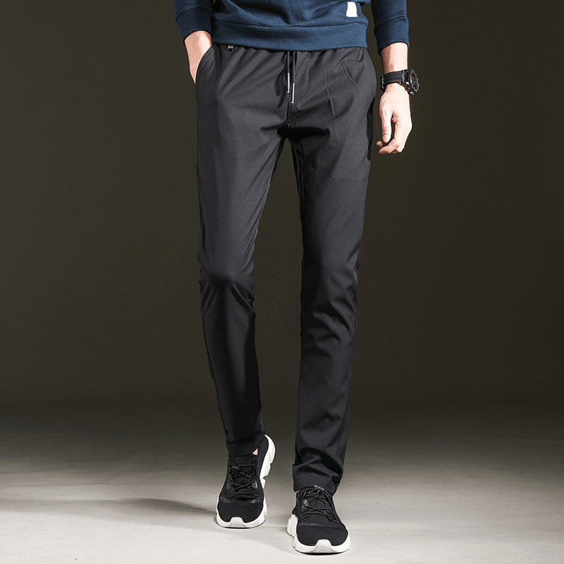 Trendy Slim Mens Pants Loose Cropped Sweatpants - MRSLM