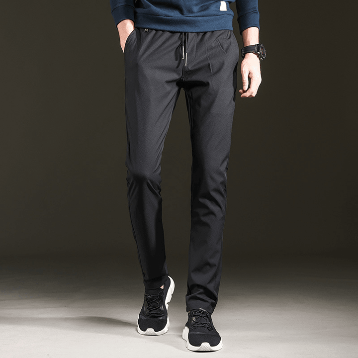 Trendy Slim Mens Pants Loose Cropped Sweatpants - MRSLM