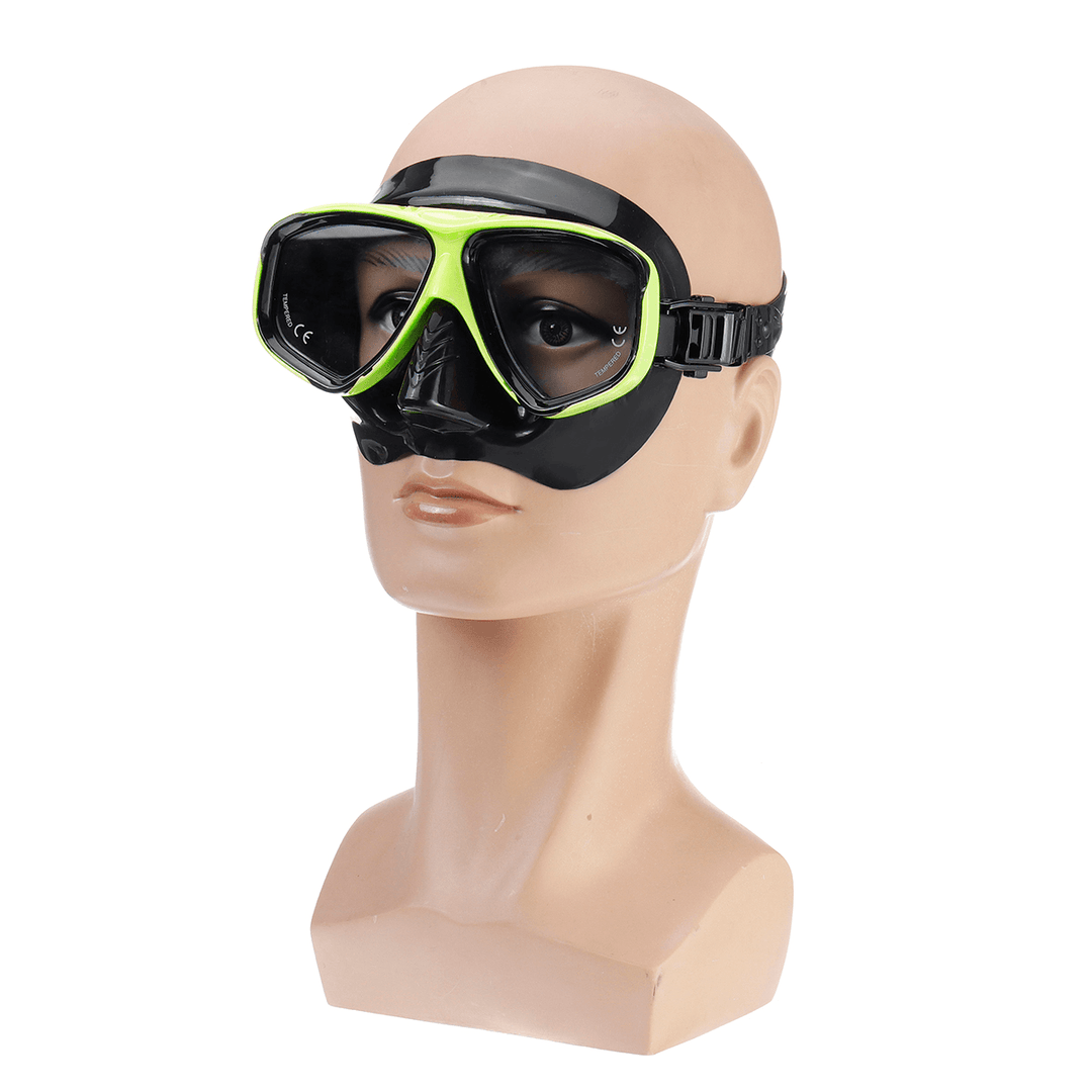 Men Women Diving Mask Anti-Fog Mask Underwater Swimming Breath Snorkeling Glasses - MRSLM