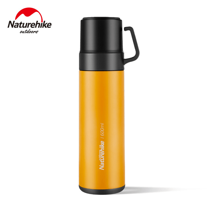 Naturehike NH17S020-B 600Ml 304 Stainless Steel Vacuum Cup Double Lid Bottle Camping Travel - MRSLM