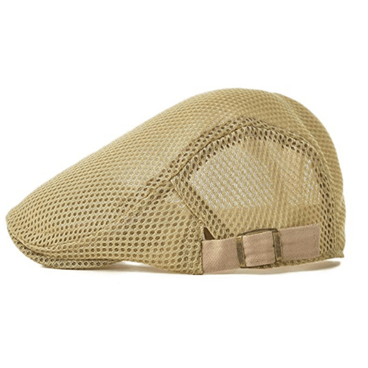 Mesh Adjustable Newsboy Beret Ivy Flat Cap - MRSLM