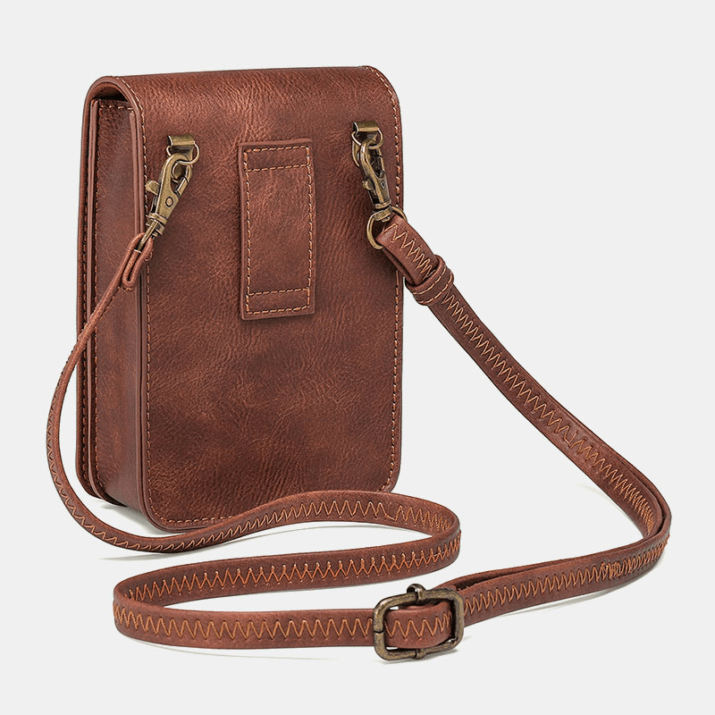 Women Detachable Shoulder Strap Hardware Rivet Decor Snake Pattern Flap Magnetic Clasp Design Crossbody Bag Waist Bag - MRSLM