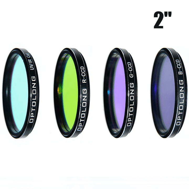 OPTOLONG 2" LRGB Imaging Filter Kit Camera Set for Astronomical Telescope Monocular Deepsky Planetary Photo Image - MRSLM