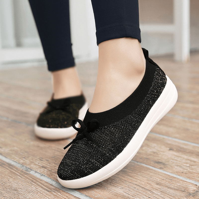 Women Breathable Knitting Outdoor Flats - MRSLM