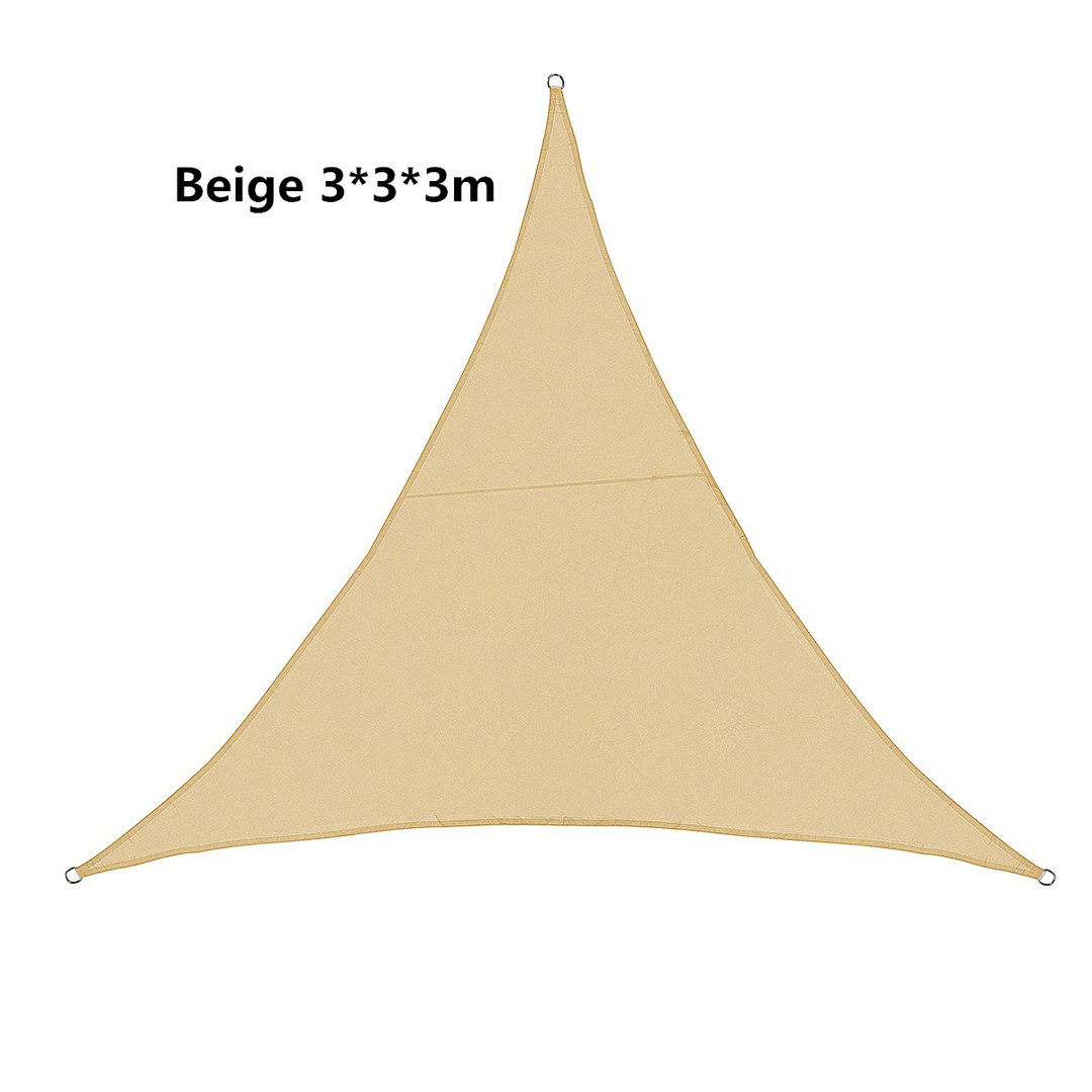 Triangle Outdoor Shade Sail Patio Suncreen Awning Garden Sun Canopy 98% UV Block - MRSLM