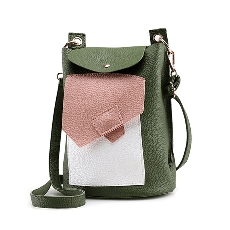 Women PU Leather Cute Phone Bag Trendy Mini Crossbody Shoulder Bag - MRSLM