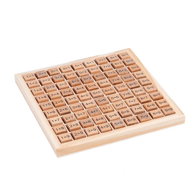 Wooden Nine Nine Multiplication Formula Table Product - MRSLM