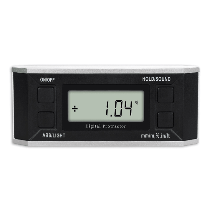 Digital Inclinometer 4*90° Digital Display Inclinometer with Magnetic Backlight Optional Inclination Box Electronic Level Angle Ruler - MRSLM