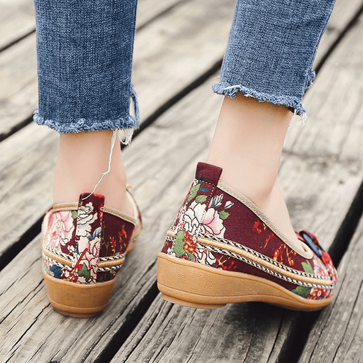 US Size 5-11 Embroidery Loafers for Wome - MRSLM