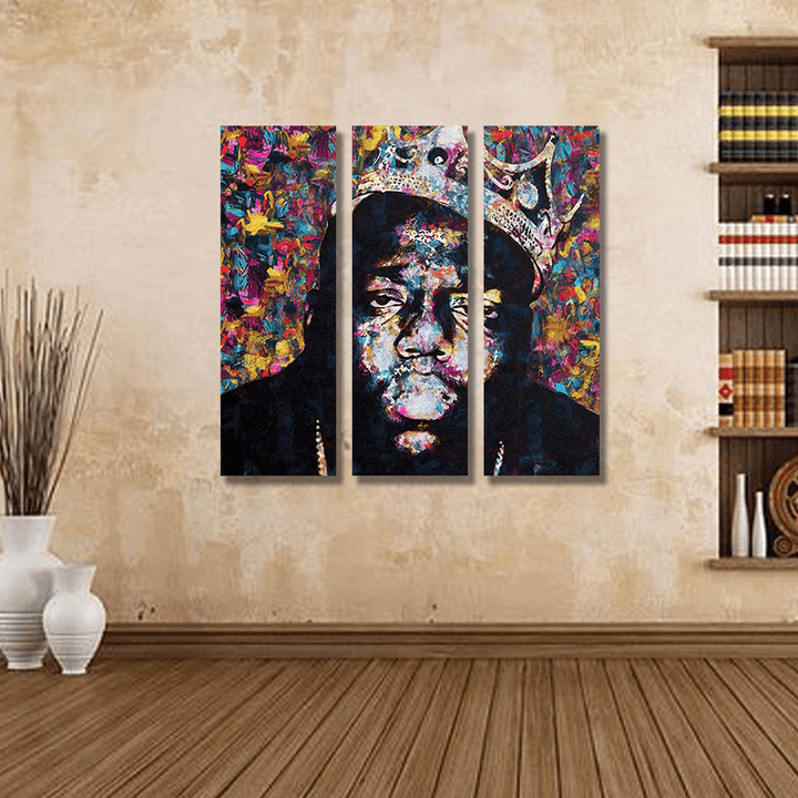 Miico Hand Painted Three Combination Decorative Paintings People Portrait Oil Painting Wall Art for Home Decoration - MRSLM