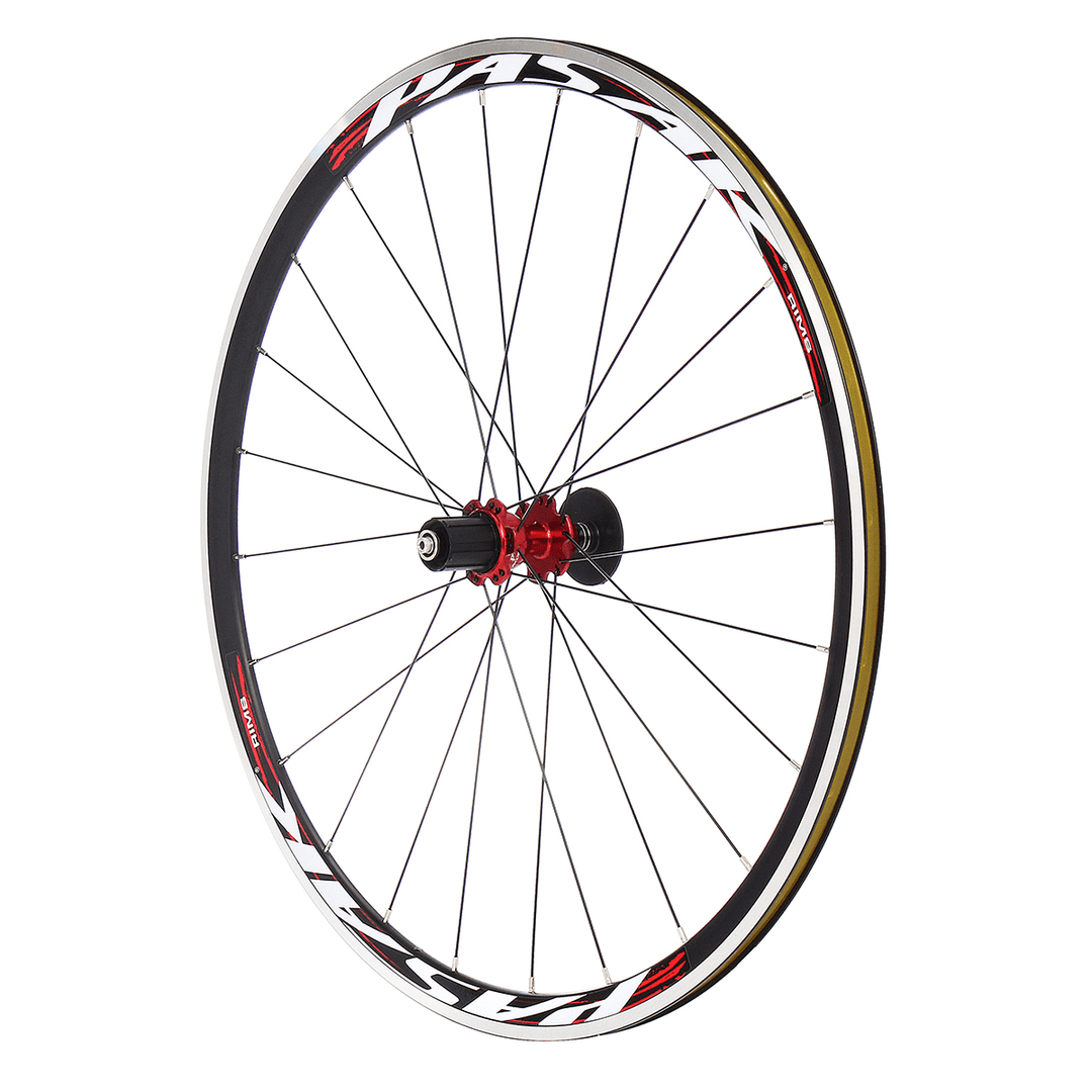 PASAK 700C Ultralight Road Bicycle Wheel Front Rear Wheelset Aluminum Rim C/V Brake - MRSLM