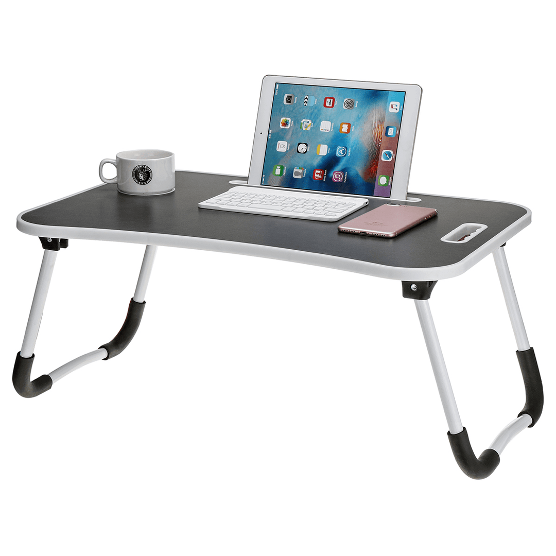 Foldable Laptop Lap Tray Folding Desk Computer Table Sofa Notebook Breakfast Bed - MRSLM