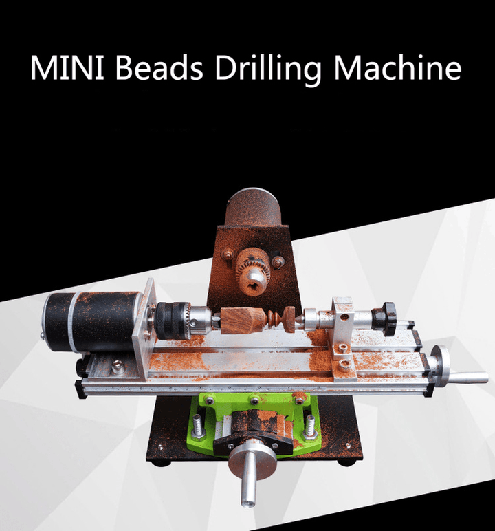 Raitool 220V Mini Beads Lathe Machine Household Lathe DIY Wood Beads Wood Working Machine Tools - MRSLM