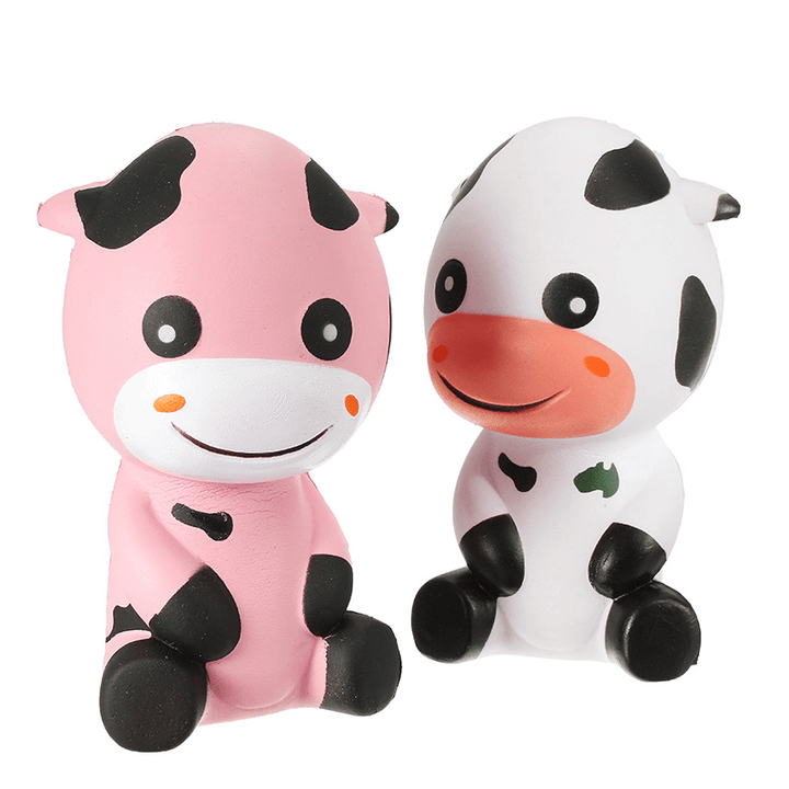 Squishy Baby Cow Jumbo 14Cm Slow Rising with Packaging Animals Collection Gift Decor Toy - MRSLM