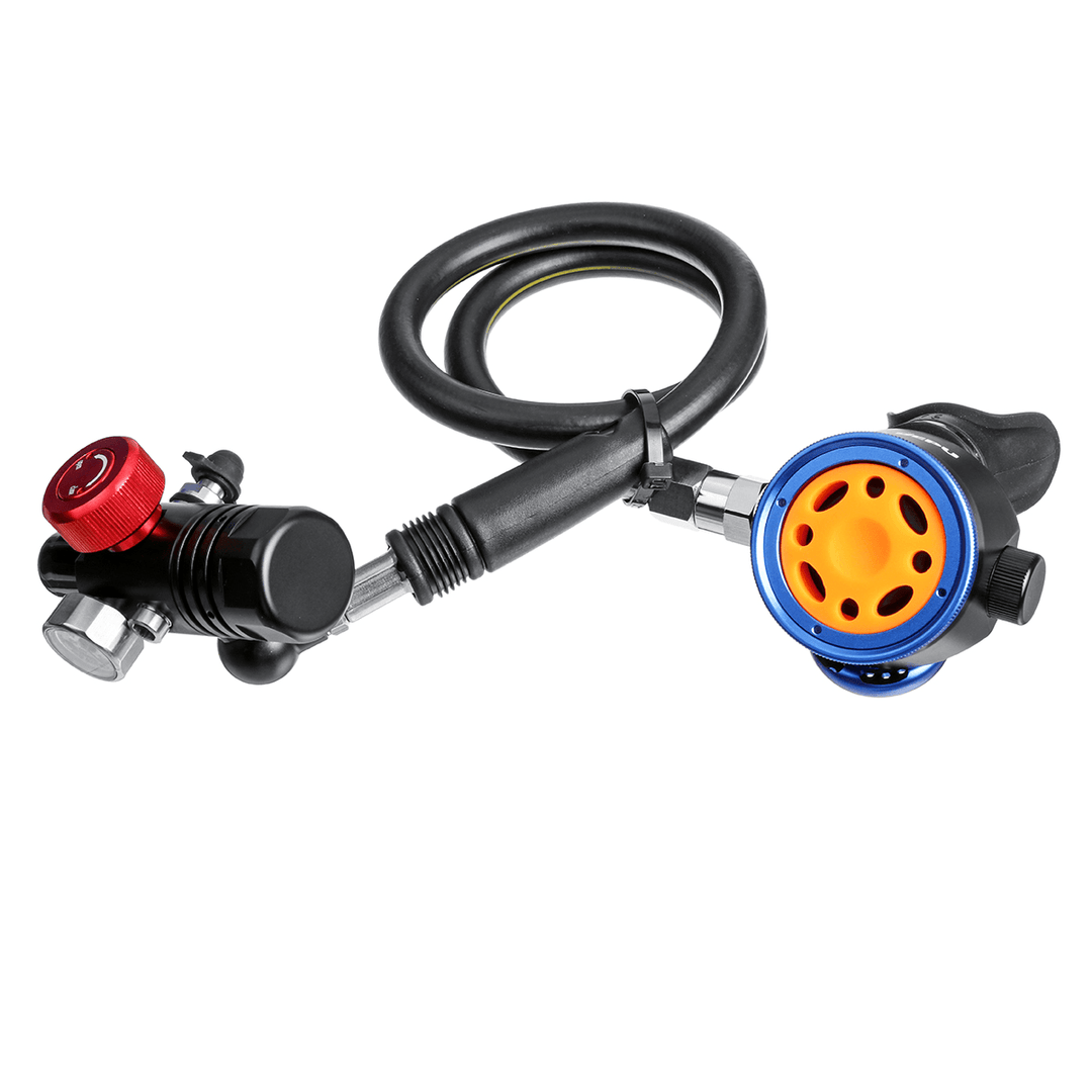 DEDEPU 3 Pcs 1L Mini Diving Scuba Cylinder Oxygen Tank Diving Respirator Breathing Adapter with Air Tank Bag Underwater Equipment - MRSLM