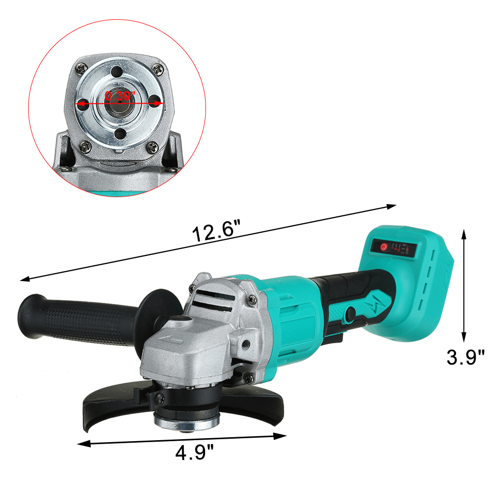 800W 125Mm Brushless Cordless Angle Grinder Polisher Polishing Machine for Makita 18V Battery - MRSLM