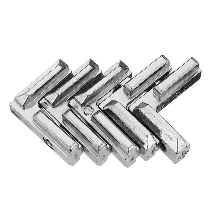 Suleve™ LJ40 5Pcs T Slot L Shape inside Corner Connector Joint Bracket for 4040 Series Aluminum Profile - MRSLM