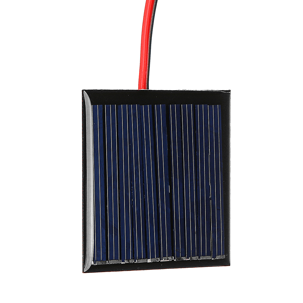 LEORY 0.25W 5V 45*45Mm Mini Polysilicon Solar Panel Epoxy Board with Wire - MRSLM