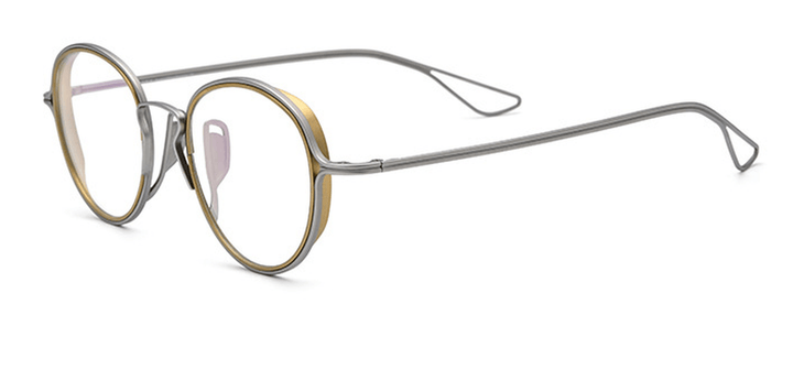 Neo Punk Vintage Titanium Eyeglass Frame Round - MRSLM