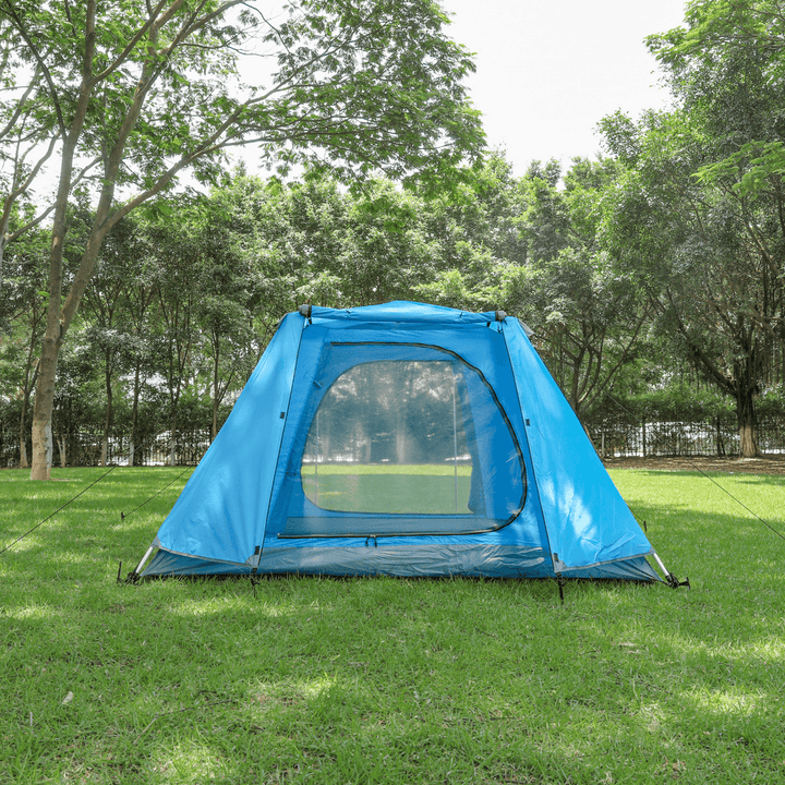 Tooca 4-Persons Camping Tent 3 Colors Double Instant Set Waterproof Outdoor Sun Shade Shelters Beach Backpacking Hiking - MRSLM