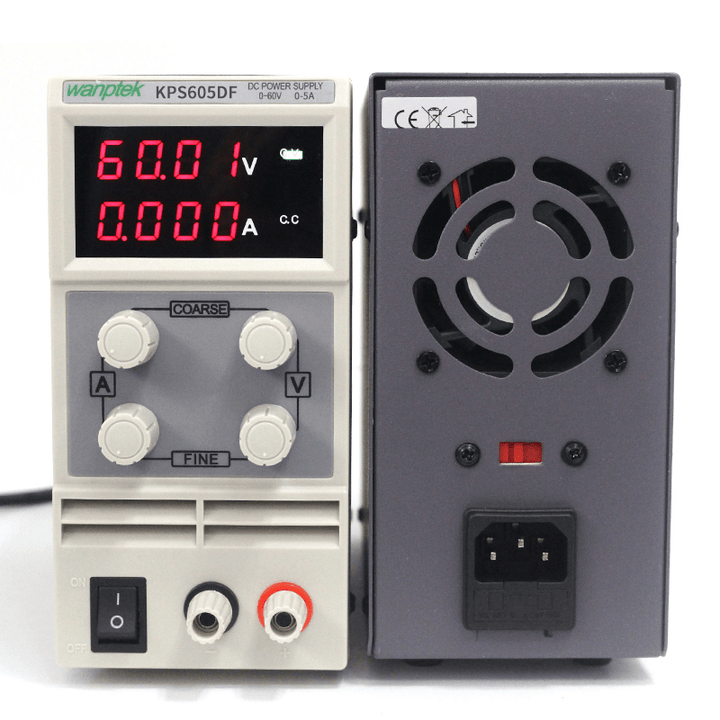 Wanptek KPS605DF 4 Digits 0-60V 0-5A 110V/220V Adjustable DC Power Supply LED Display 300W Regulated Power Supply - MRSLM