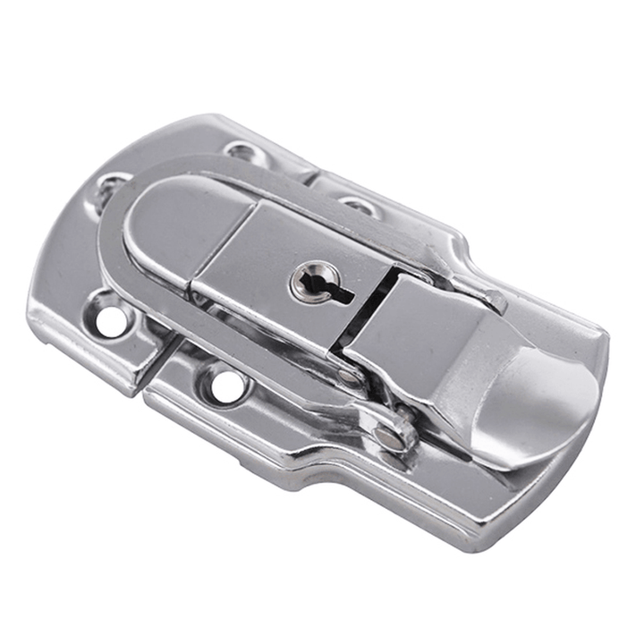 6401B 90×50Mm Chrome Plated Drawbolt Closure Latch Case Latch Key Locking - MRSLM