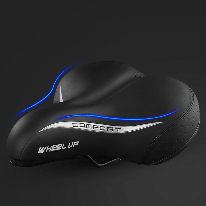 WHEEL up MTB Bike Seat Cushion Breathable Comfort Soft Bike Saddle Gel Leather Pad - MRSLM