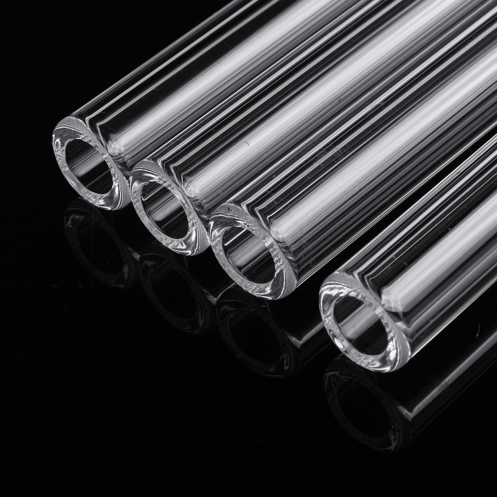 4Pcs 200Mm OD 10Mm 2Mm Thick Wall Borosilicate Glass Blowing Tube - MRSLM