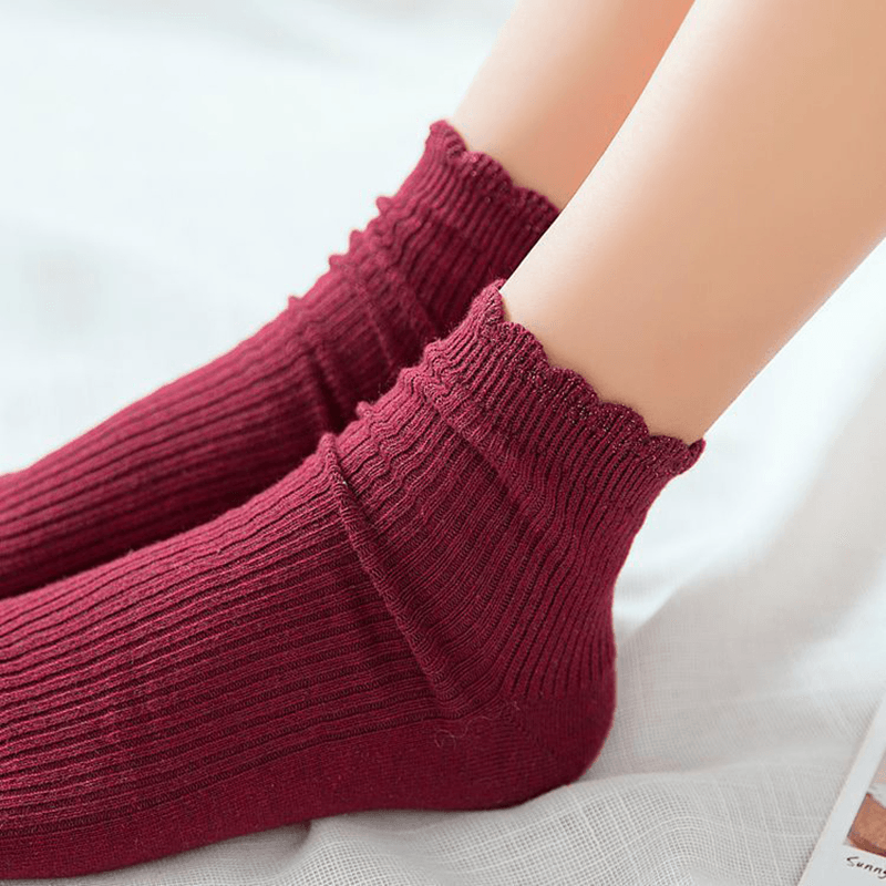 Women Summer Breathable Short Tube Socks Cotton Boat Socks - MRSLM