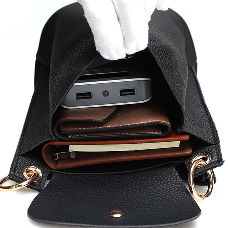 Women PU Leather Cute Phone Bag Trendy Mini Crossbody Shoulder Bag - MRSLM