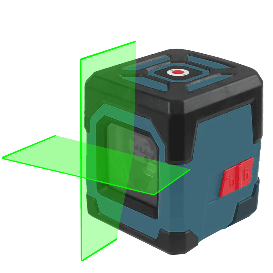 HANMATEK LV1G Laser Level Green Cross Line Laser with Measuring Range 50Ft, Self-Leveling Vertical and Horizontal Line - MRSLM