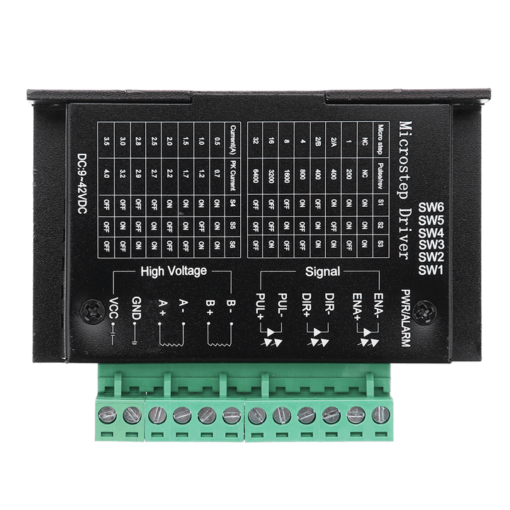 HANPOSE TB6600 Stepper Motor Driver 4A DC9-42V for Nema 17/23/34 Stepper Motor CNC Engraving Machine - MRSLM