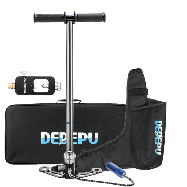 DEDEPU Mini Scuba Diving Tank Set 1L Diving Tank with Pump +Scuba Converter+Storage Bag Underwater Mini Scuba Tank Accessories - MRSLM