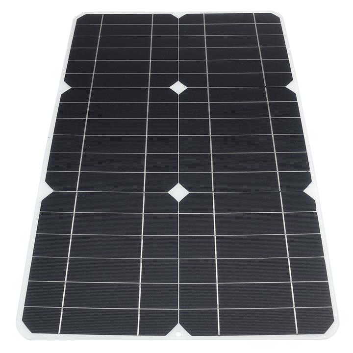 100W 18V Solar Panel Monocrystalline Silicon Battery Charger Kit for Cycling Climbing Hiking Camping - MRSLM