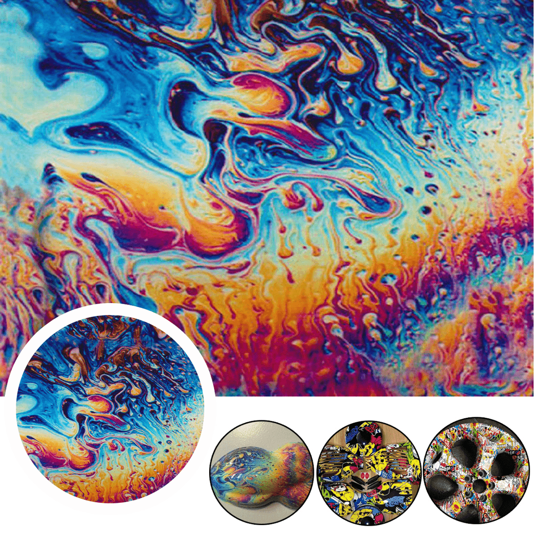 50X100Cm PVA Dipping Hydrographics Film Water Transfer Film Printing Oil Slick Decorations - MRSLM