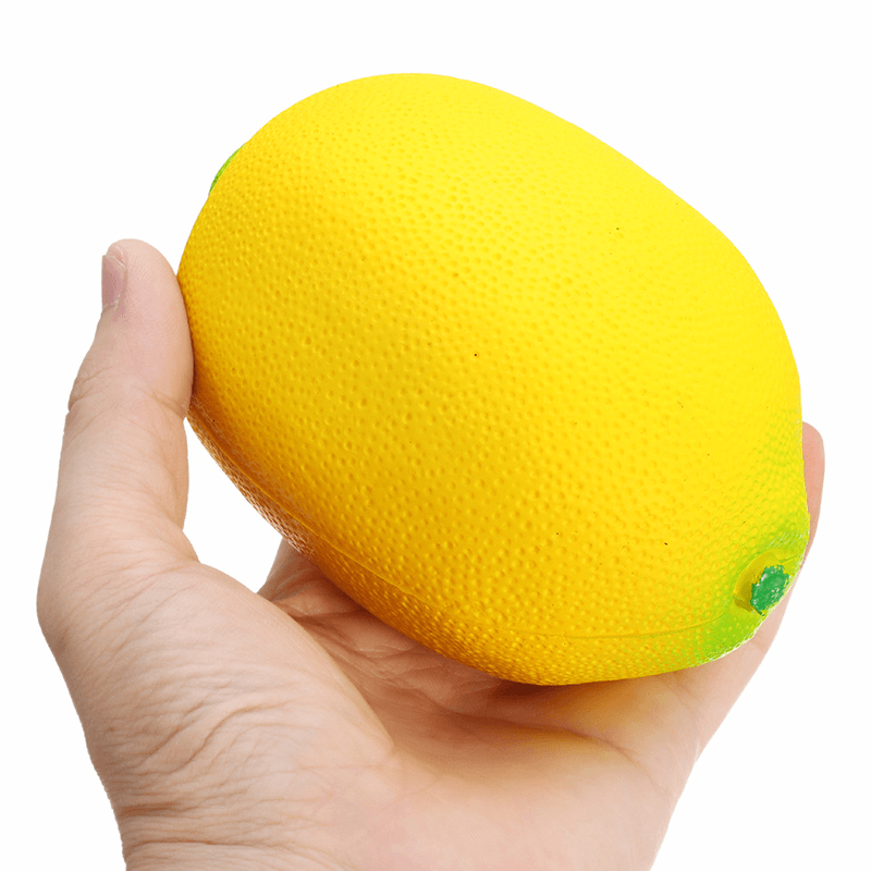 Squishy Yellow Lemon 12Cm Big Soft Slow Rising Fruit Collection Gift Decor Toy - MRSLM