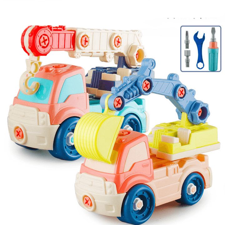 Children'S Detachable and Disassembling Engineering Vehicle Excavator - MRSLM