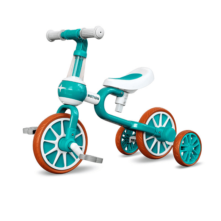 PORSA PIM 3-In-1 Kids Tricycle Baby Balance Bike Ride Slip Dual Mode Children Bike with Detachable Pedal for 1-4 Year Old - MRSLM