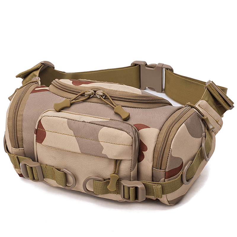 Men Nylon Outdoor Waterproof Tactical Sling Bag Chest Bag Waist Bag Crossbody Bag - MRSLM