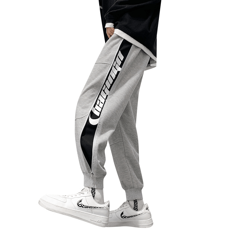 Men'S Fashionable Fall Winter Footband Sweatpants - MRSLM