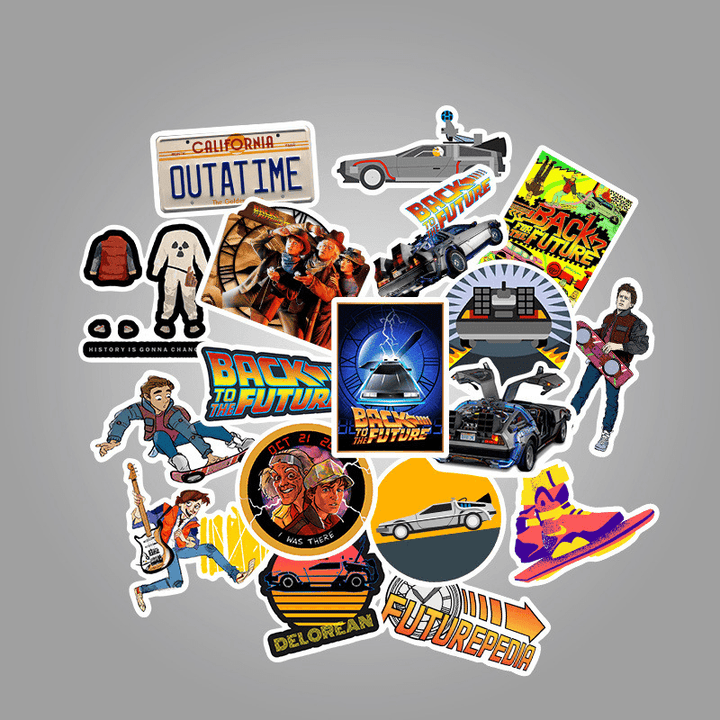 American Science Fiction Movie Back the Future Waterproof Sticker - MRSLM