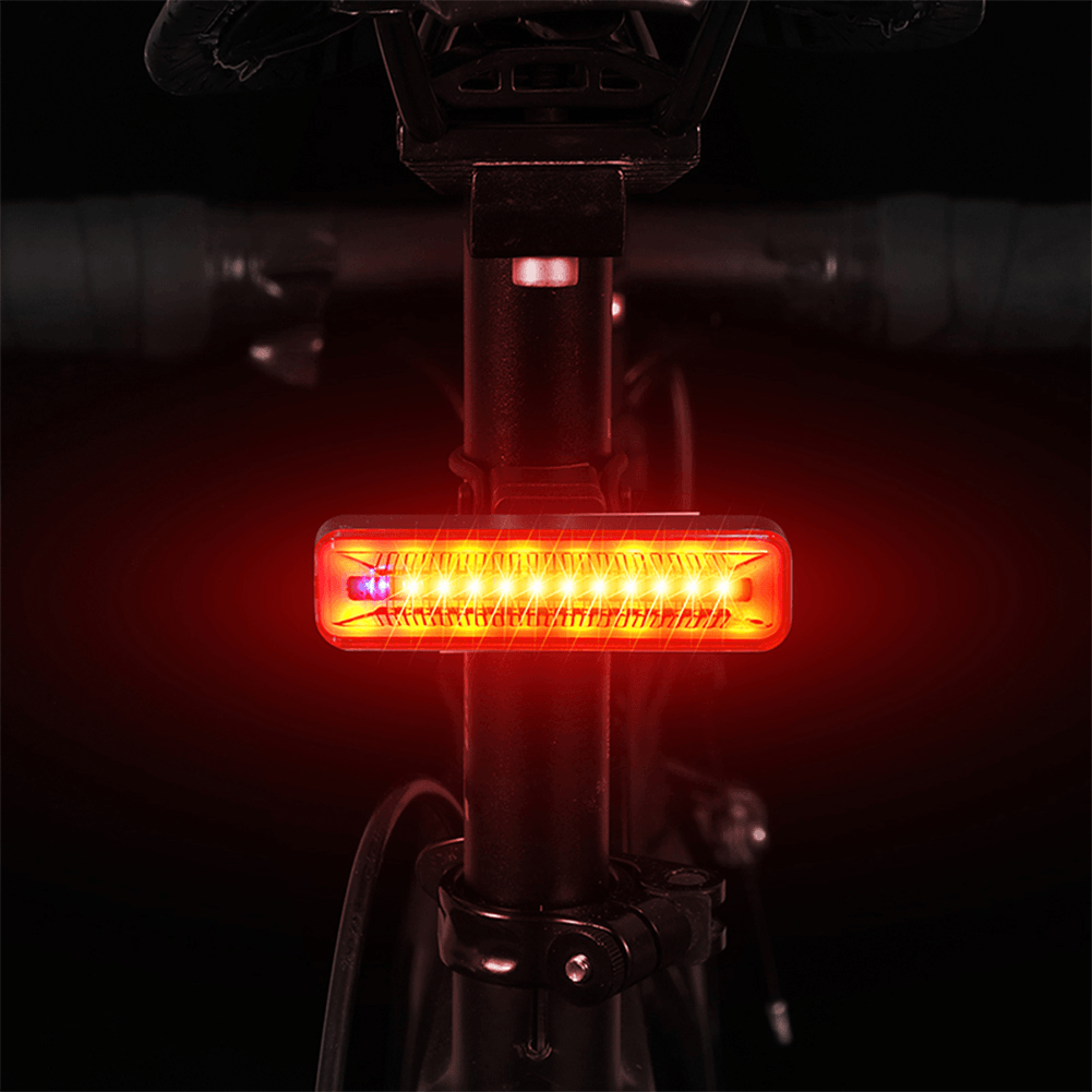 WEST BIKING 500Mah Five Modes Wireless Remote Control Cycling Tail Light USB Rechargeable Waterproof Super Bright Bike Mountain Bike Night Light - MRSLM