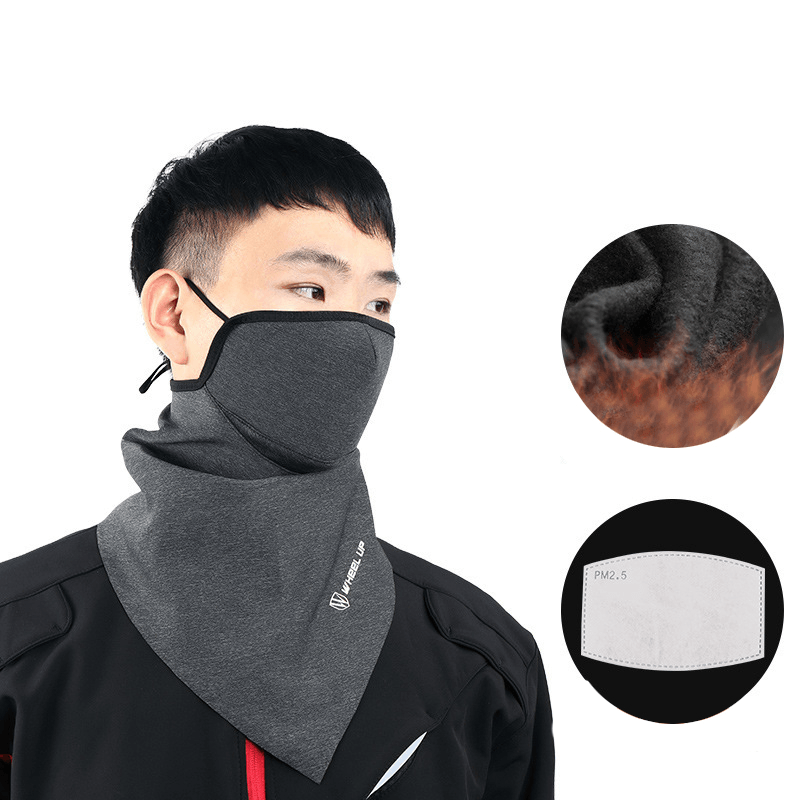 WHEEL up Face Scarf Universal Winter Warm Breathable Triangle Face Mask Windproof Bandana Outdoor Cycling - MRSLM