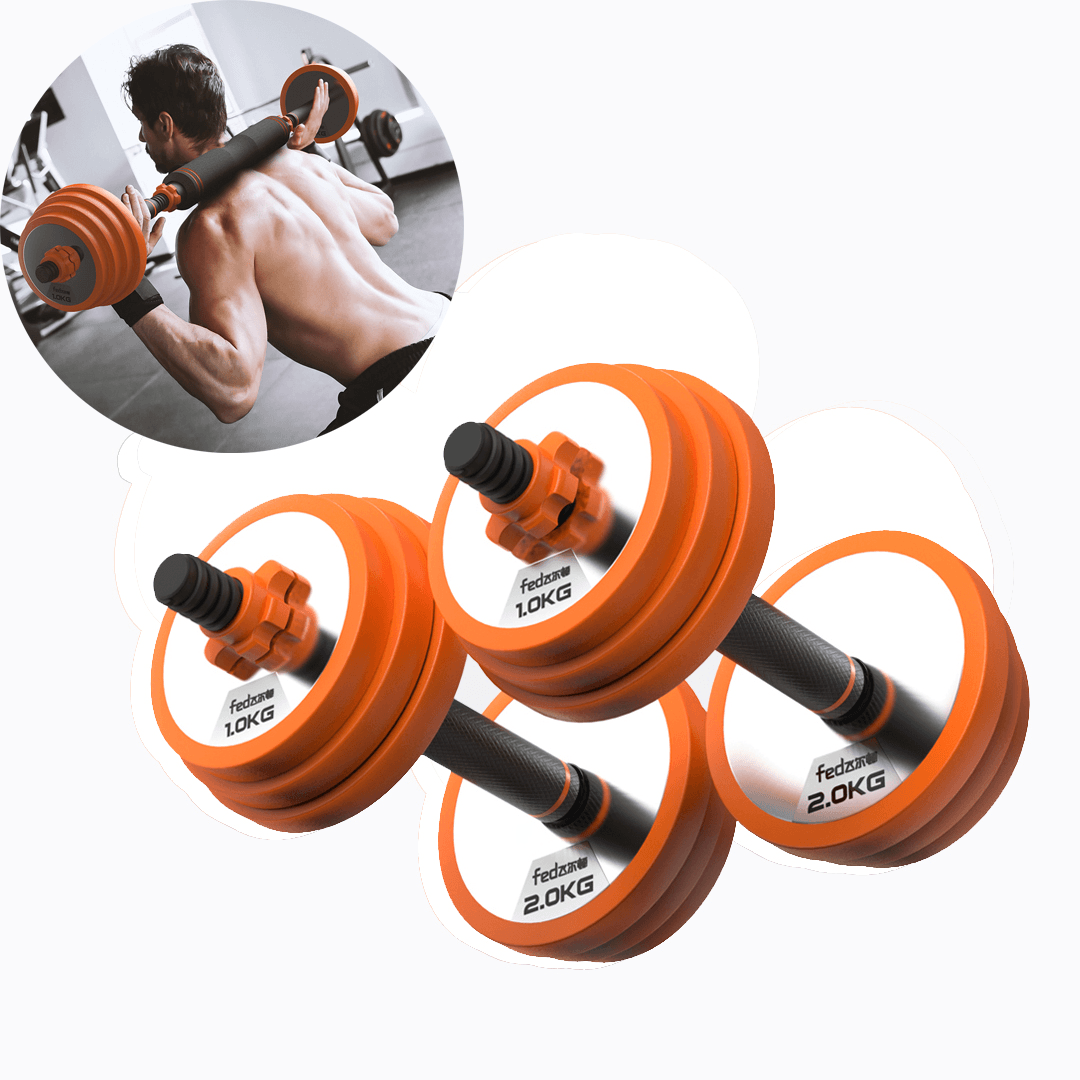 FED FED-XM8009 Pure Steel Home Dumbbell Barbell Horizontal Bar Multifunctional Indoor Sports Fitness Equipment - MRSLM