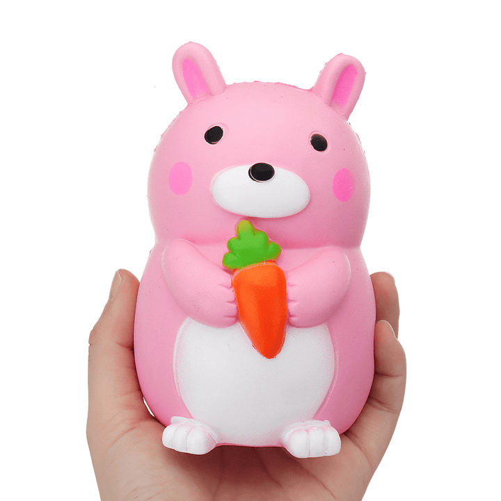 Carrot Rabbit Squishy 9*12.5Cm Slow Rising with Packaging Collection Gift Soft Toy - MRSLM