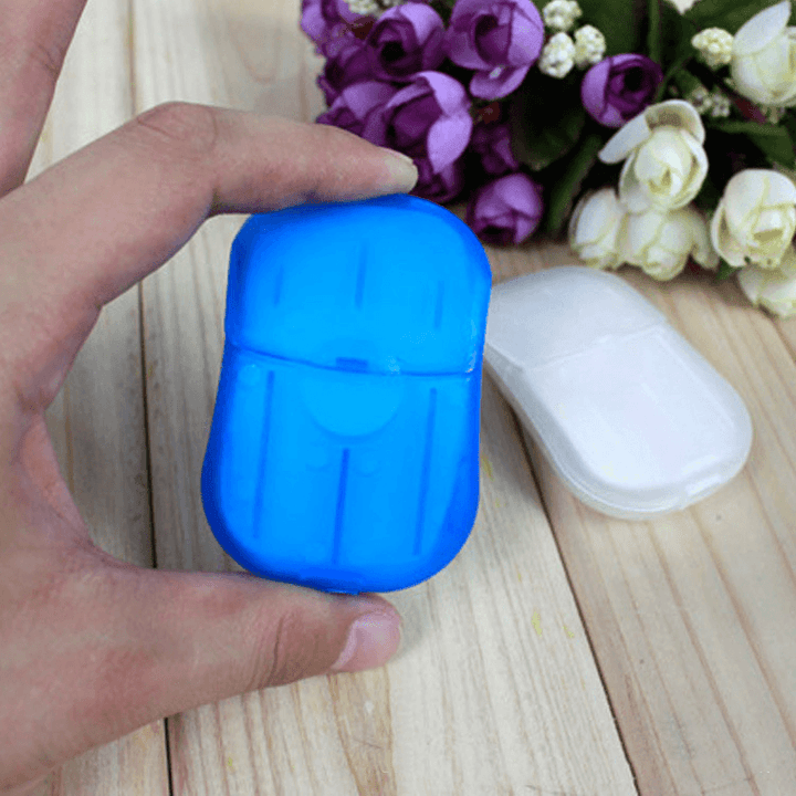 2 PCS Ipree™ 20 Pcs Paper Soap Outdoor Cleaning Supplies Travel Sterilizer Portable Hand Washing Small Sheet - MRSLM