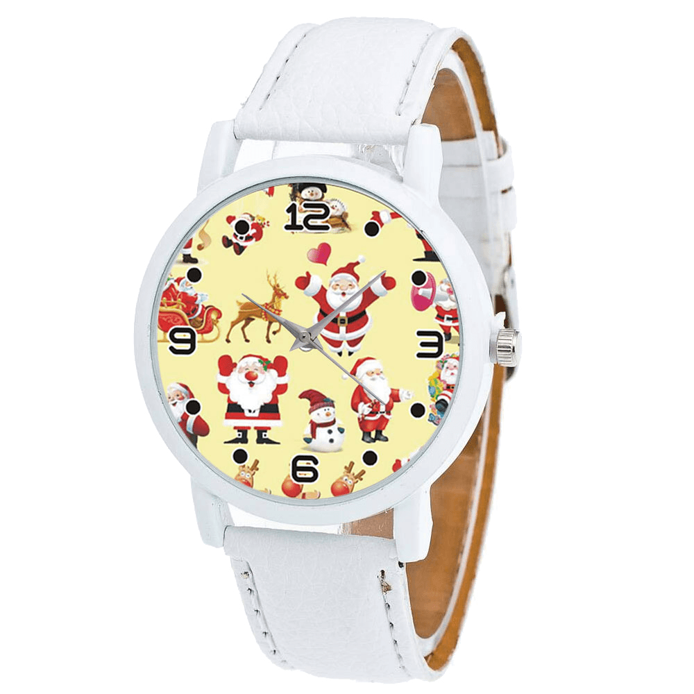 Cartoon Santa Claus Pattern Cute Kid Watch Fashion Children Quartz Watch - MRSLM