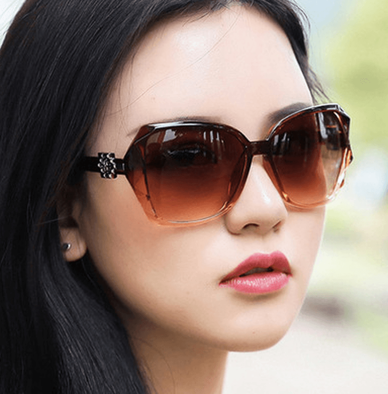 Sunglasses Ladies Sunglasses Anti-Ultraviolet Big Frame Glasses - MRSLM