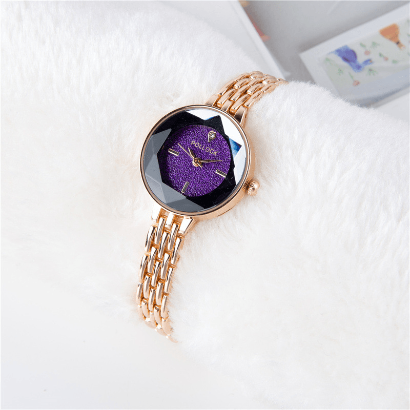 Full Diamond Starry Sky Rose Gold Tassel Strap Fashion Women Quartz Watch - MRSLM